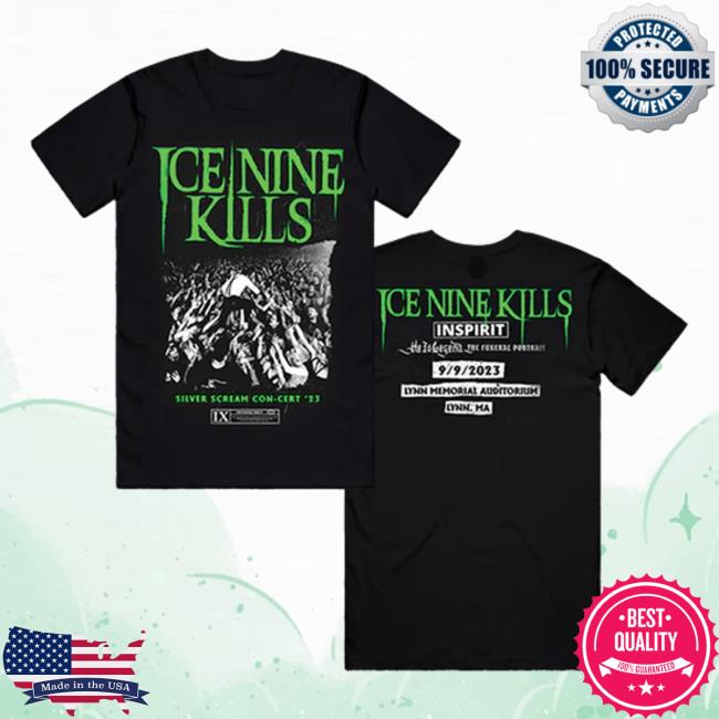 Ice Nine Kills Merch Silver Scream Con-Cert Tee