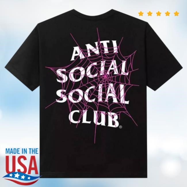 Official Shop Demand Anti Social Social Club Web Of Lies T-Shirts Black Shopdemand