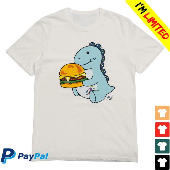Official Moriah Elizabeth Merch Store Shop Cousin Derp Burger Tee Shirt White MoriahElizabeth