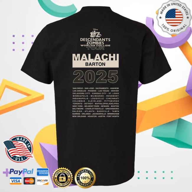 Official Worlds Collide Malachi Barton Cast Top Shirt