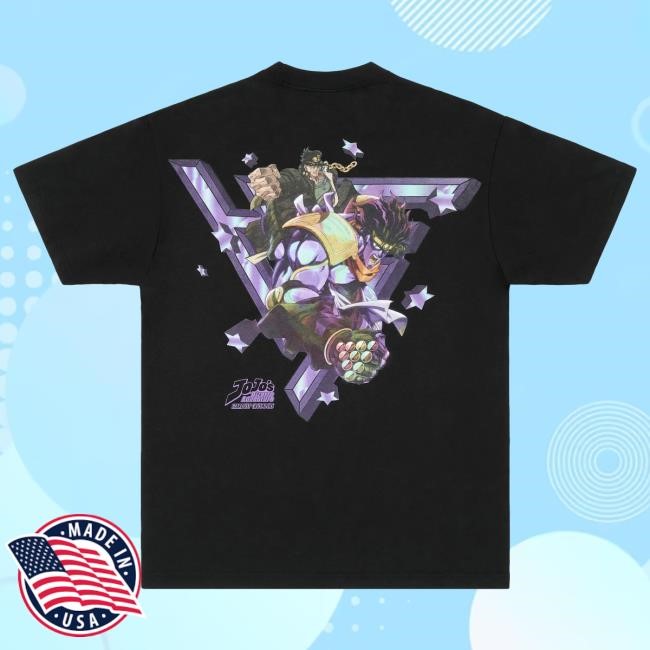 Official Hypland Clothing Merch Store Jojo Jotaro Mirror Logo Tee (Black)