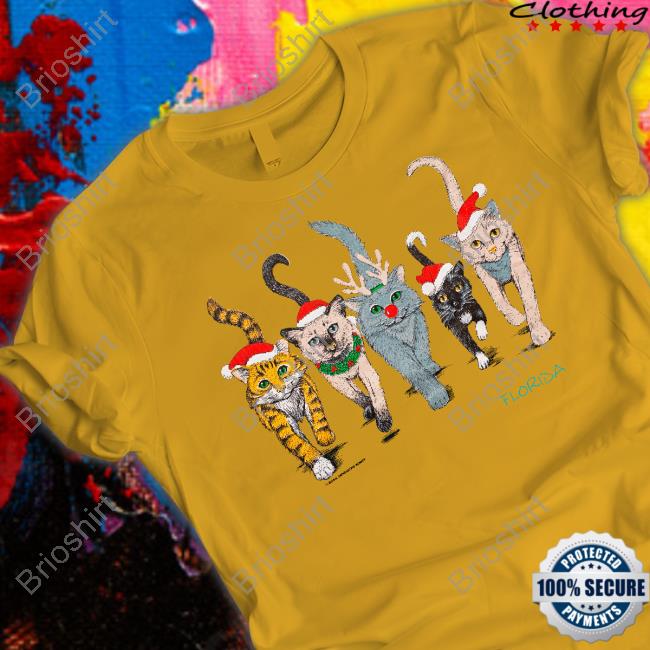 Official 90S Florida Christmas Cats Shirts