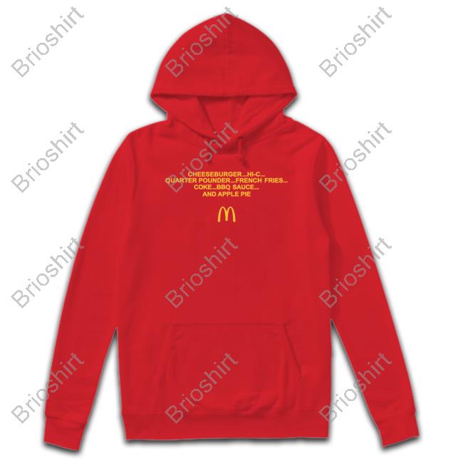 Official The Cardi B & Offset Meal Merch Order Cheeseburger Hi-C Quarter Pounder French Fries Coke Bbq Sauce And Apple Pie Mcdonald's Shirt