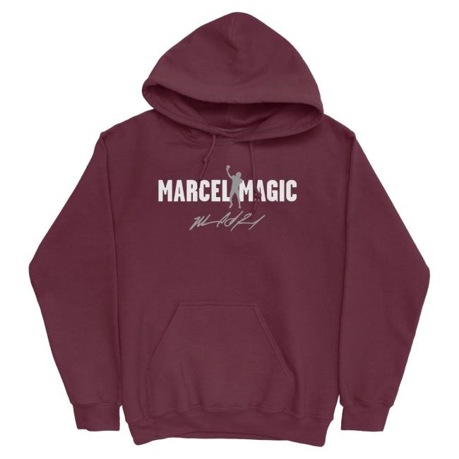 Official Nil Store Merch Shop Exclusive Release: Marcel Reed Signature Maroon Hoodie Hood
