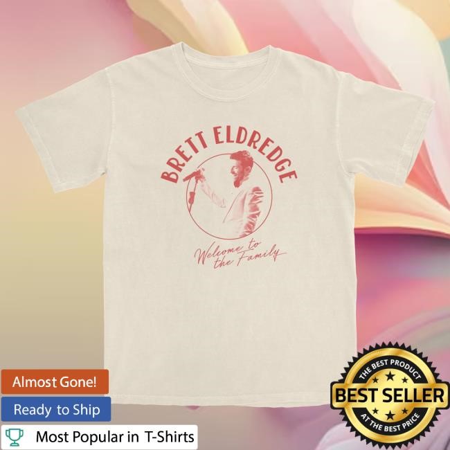 Official Brett Eldredge Welcome to the Family - Ivory T Shirt