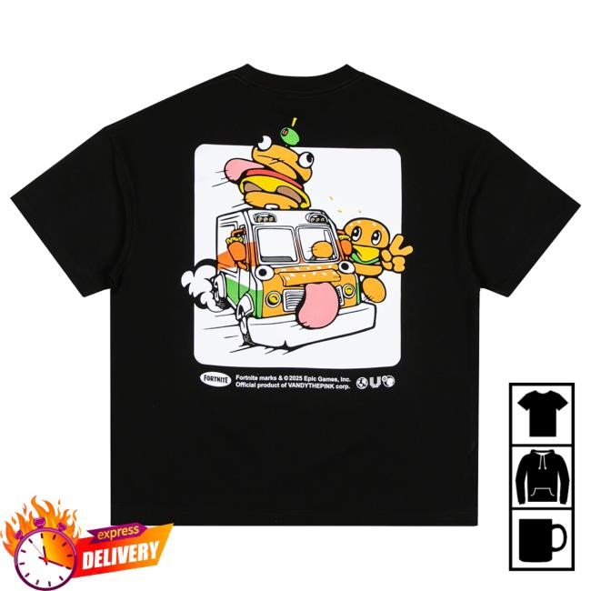 Official Complex Clothing Store Shop Vandythepink Vandy X Fortnite T Shirt - Black Complex Merch Apparel