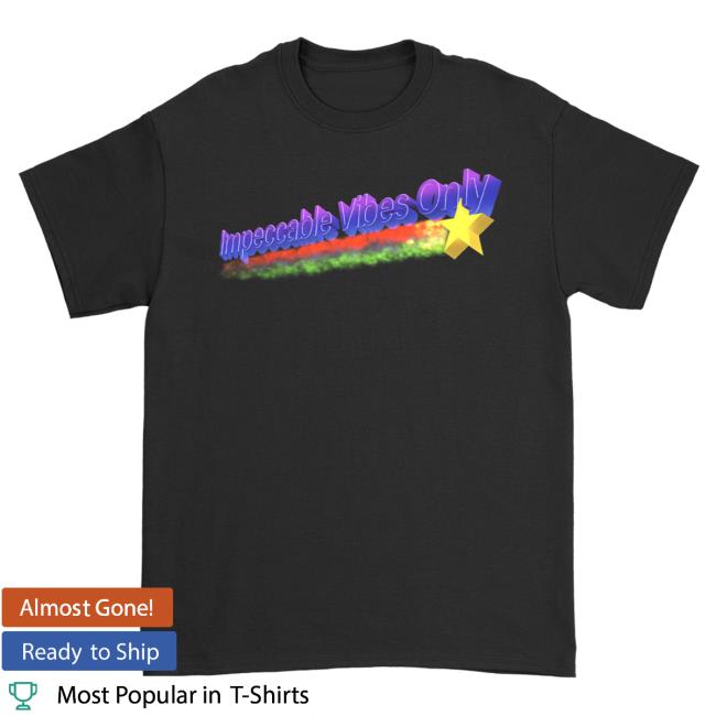Official Kings Road Merch Store Beach Too Sandy Impeccable Vibes Only Tees (Black) Kings Road Shop