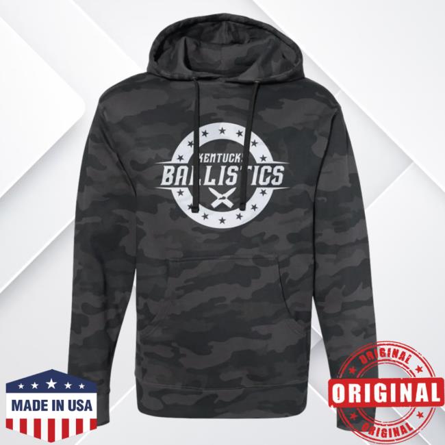 Official Kentucky Ballistics Merch Bunker Branding Kentucky Ballistics Kb Logo Pullover Sweatshirt Black Camo BunkerBranding KentuckyBallistics