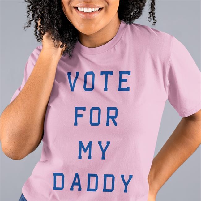 Vote For My Daddy Shirt White Daniel Goldman