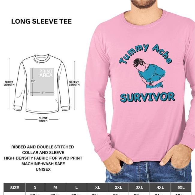 Shithead Steve Merch Tummy Ache Survivor Tee Yung Chente
