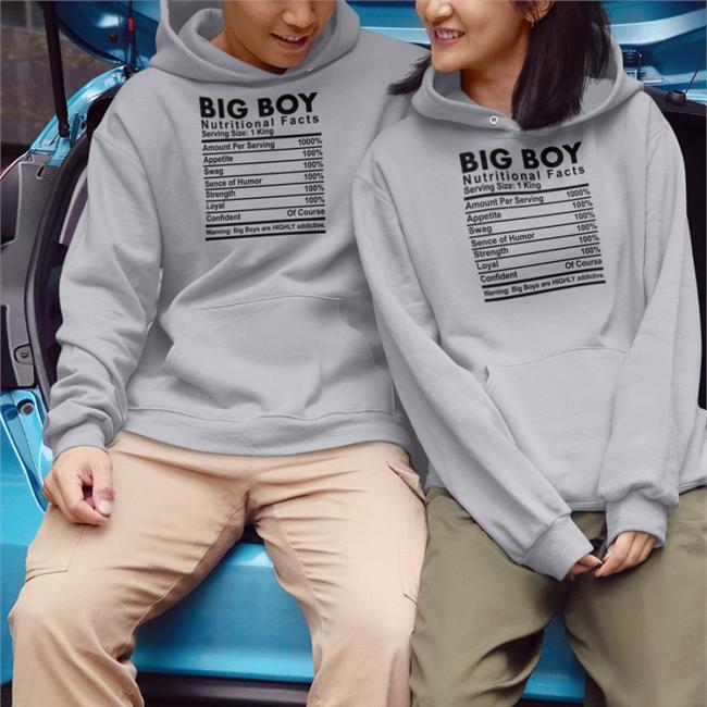 Big Boy Nutritional Facts Serving Size 1 King Shirts