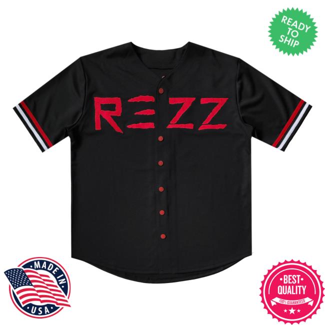 REZZ - Death Stare - Baseball Jersey - Red / Black