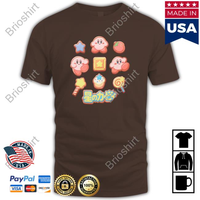 Boxlunch Merch Nintendo Kirby Cookie Icons Shirts