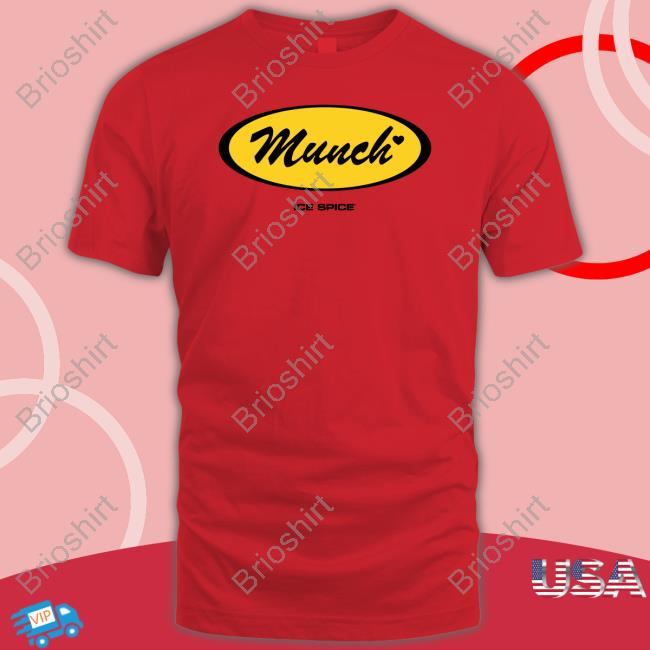 Ice Spice Merch Munch Red T Shirts Icespicemusic
