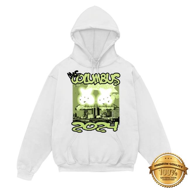 Marshmello Official Merch Store Columbus Skyline Hoodie 2024 Marshmello Clothing Shop Apparel Marshmello X Mls All-Star
