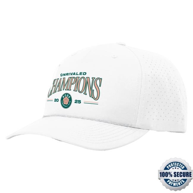 Official Unrivaled Basketball Rose Championship White Hat