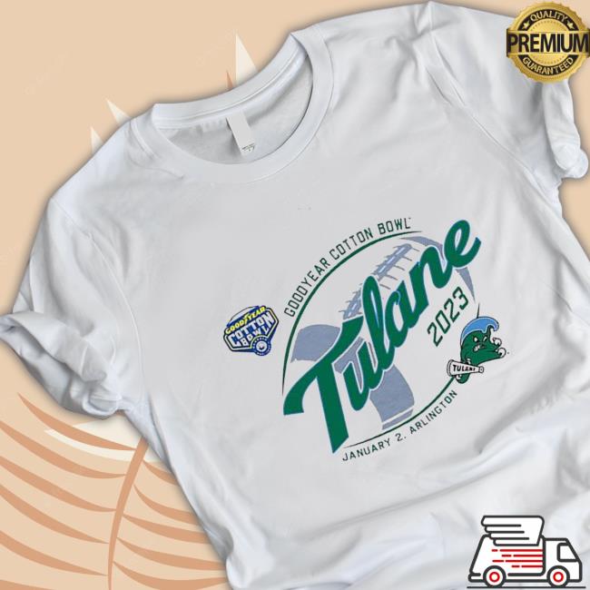 Official Tulane Green Wave 2023 Cotton Bowl Arlington Tee