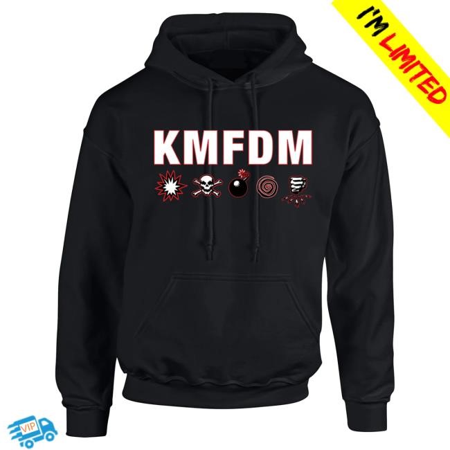 Official Kmfdm Merch Store Shop Kmfdm Symbols LOGO Pull Over Hoodie