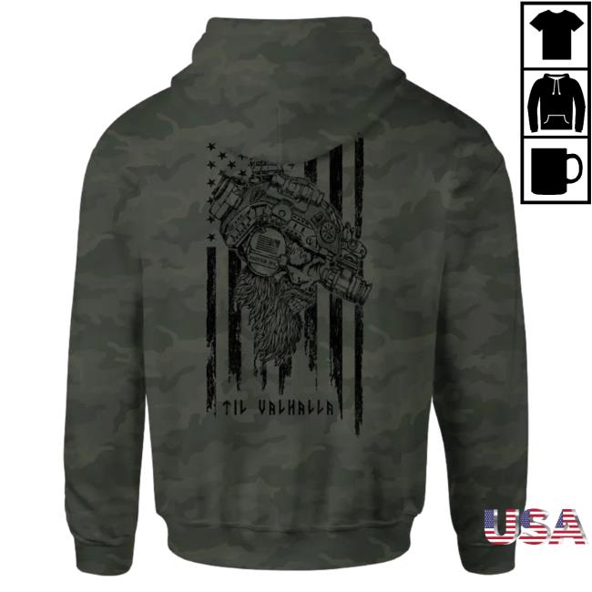 Official Howitzer Clothing Warrior Zip Up Hood Military Green Camo