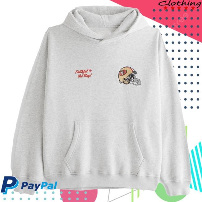 Official Abercrombie And Fitch Apparel San Francisco 49ers Graphic Hooded Sweatshirt NFL by Abercrombie
