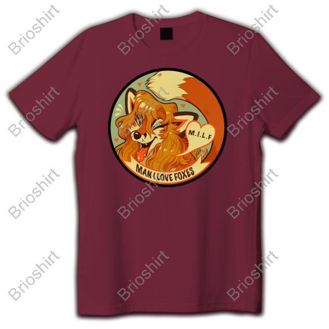 MILF Man I Love Foxes Funny Long Sleeve Tee Moth Sprout