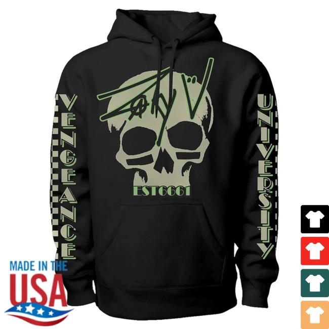 Official Zacky Vengeance Clothing Vengeance University Check Your Head Crewneck Sweatshirt Zacky V