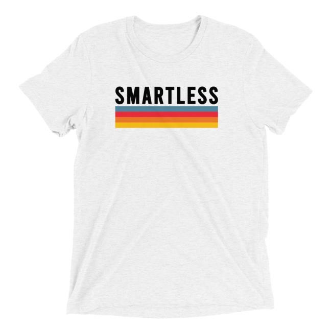 SmartLess: White Pullover Sweatshirt