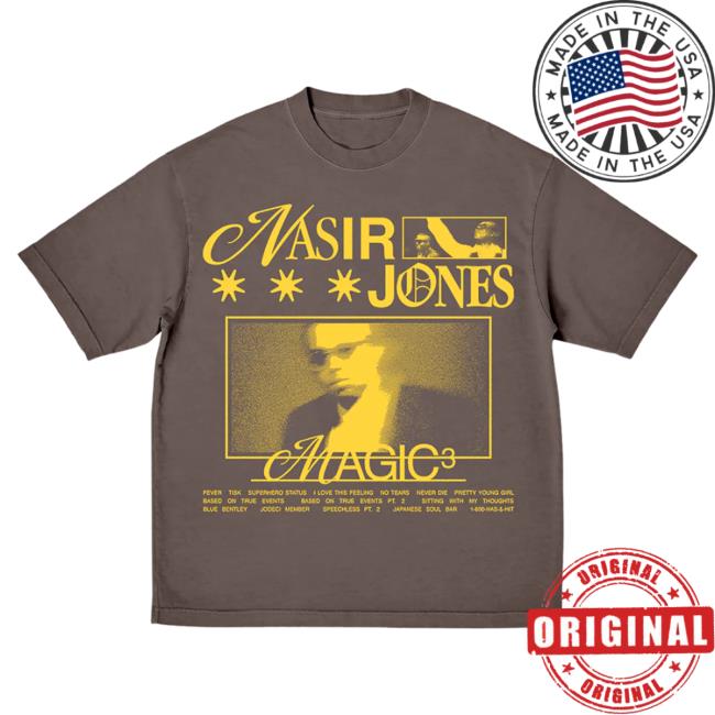 Official Nasir Jones Shop Nas Merch Magic 3 Tee I Nasirjones