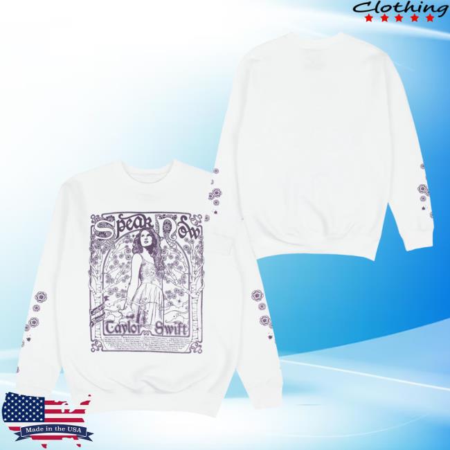 Official TayloSwift Clothing Merch Shop Store Speak Now Taylors Swift Version Tracklist White Tee