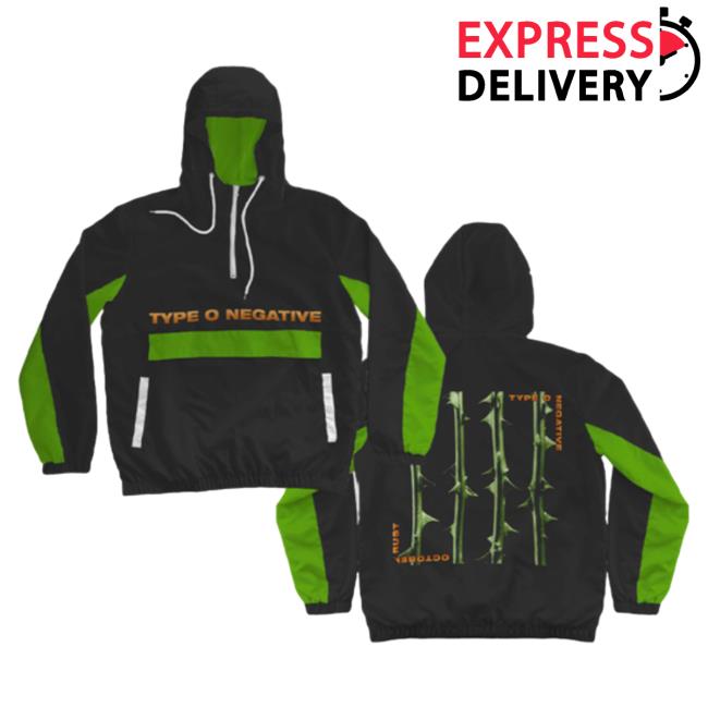 Official Type O Negative Merch October Rust Windbreaker