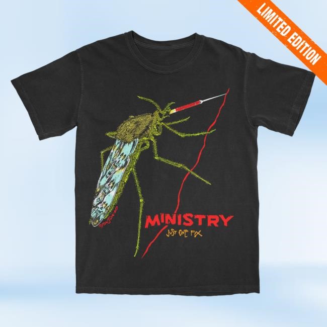 Just One Fix New T-Shirt (Black) Official Ministry Merch