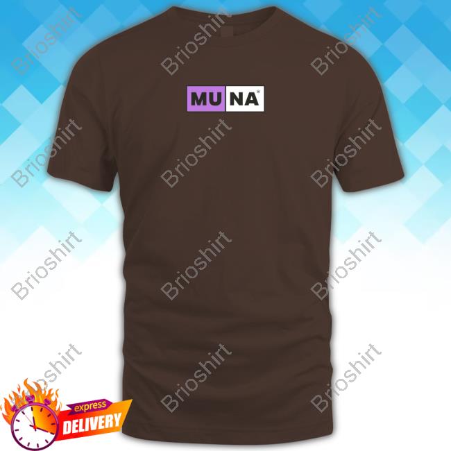 Muna Merch Sad Soft Pop Songs Logo Brown long sleeve t shirt