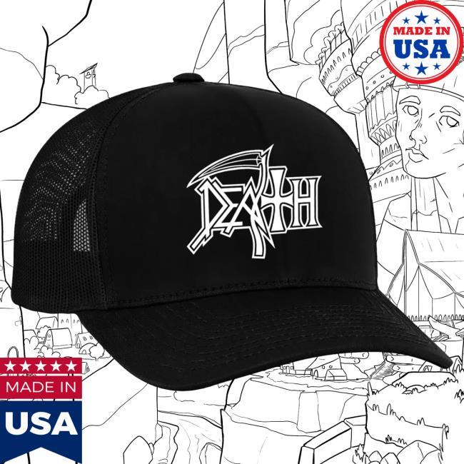 Official Indie Merch Store Shop Death "New Logo" Cap IndieMerchStore