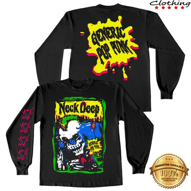 Generic Pop Punk: Skull LS Neck Deep Official Store Merch