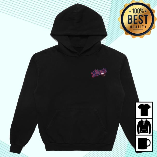 Unisex New York Giants Born x Raised Black Pro Script Hoodie NFL Shop Store