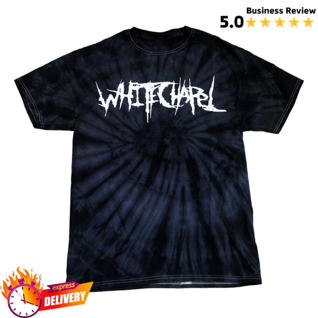 Whitechapel Merch Logo Spider Black Tie Dye T-Shirt