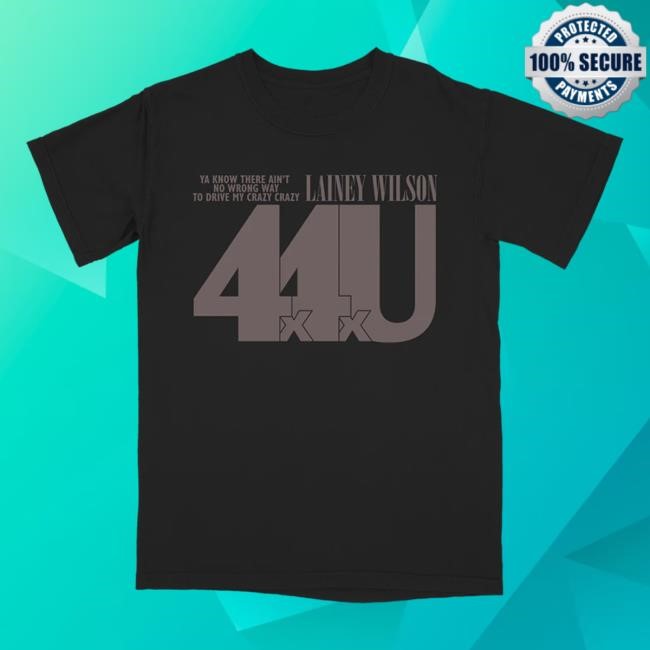 Lainey Wilson Black 4x4xU Tee Shirt