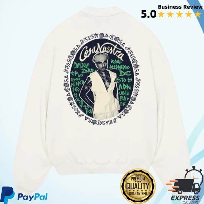 Official Rauw Alejandro Merch Store Ecos de Origen Sweatshirts - White Rauw Alejandro