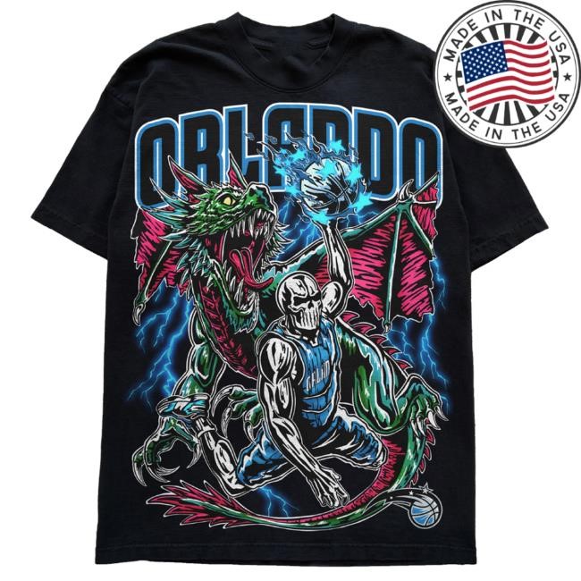 Magic Dragon Hot Shirt - Black | Warren Lotas Official NBA