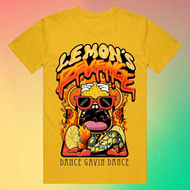 Official Dance Gavin Dance Band Merch Lemon's Revenge Gold New Shirt DanceGavinDance