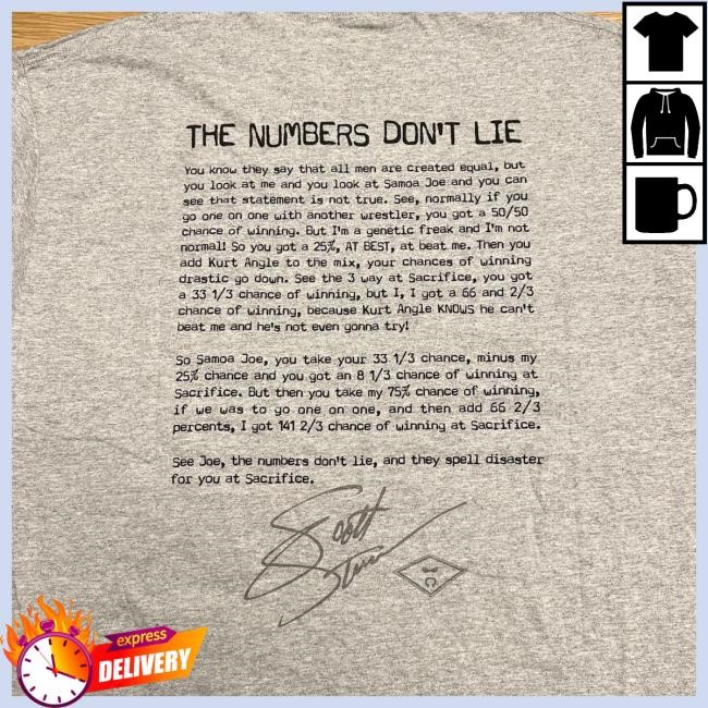 Scott Steiner - Einstein The Numbers Don't Lie New Shirt