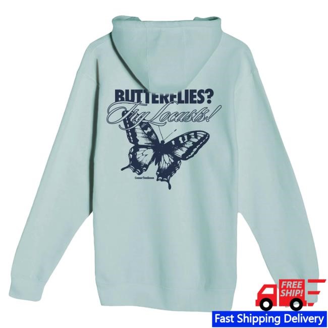 Connor Tomlinson Loneliness Butterflies Popover Hoodie