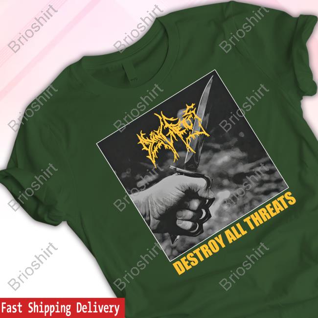 Official Dying Fetus Merch Destroy All Threats Hoodie