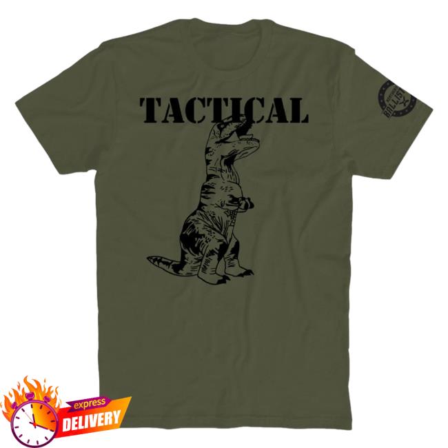 Official Kentucky Ballistics Merch Bunker Branding Kentucky Ballistics Tactical T-Rex Shirt 2023 Military Green BunkerBranding KentuckyBallistics