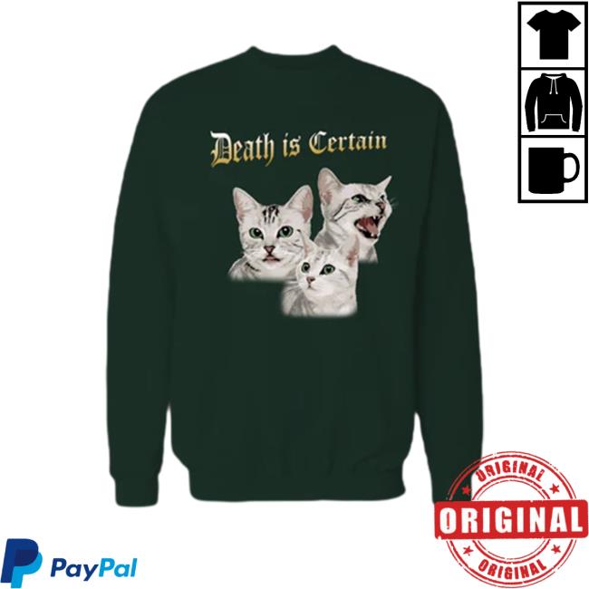 Mega64 Death Is Certain Cat Hoodie