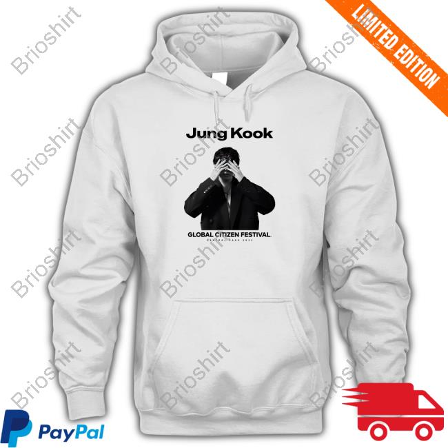 Official Global Citizen Merch Jung Kook Global Citizen Festival Central Park 2023 T-Shirt Jungkook Charts