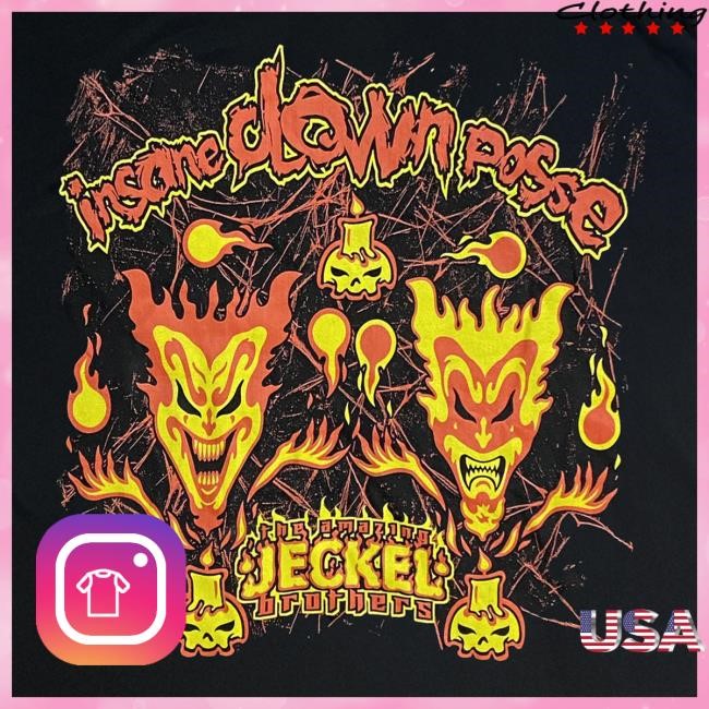 Official Icp Merch Clothing Store Insane Clown Posse "Jeckel Brothers Duo" Shirt
