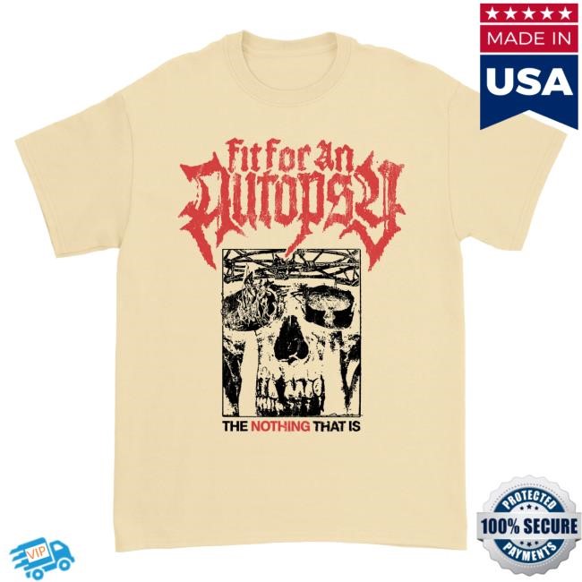 Official Fit For An Autopsy Merch Halo Tee - Yellow