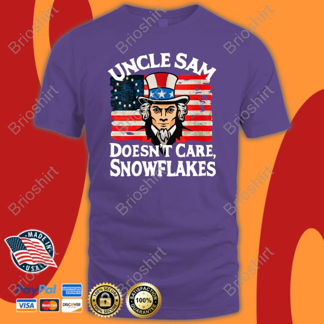 Official Uncle Sam Doesn't Care Snowflakes Tee