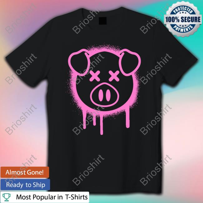 Shane Dawson Spray Paint Pig Black Hoodie